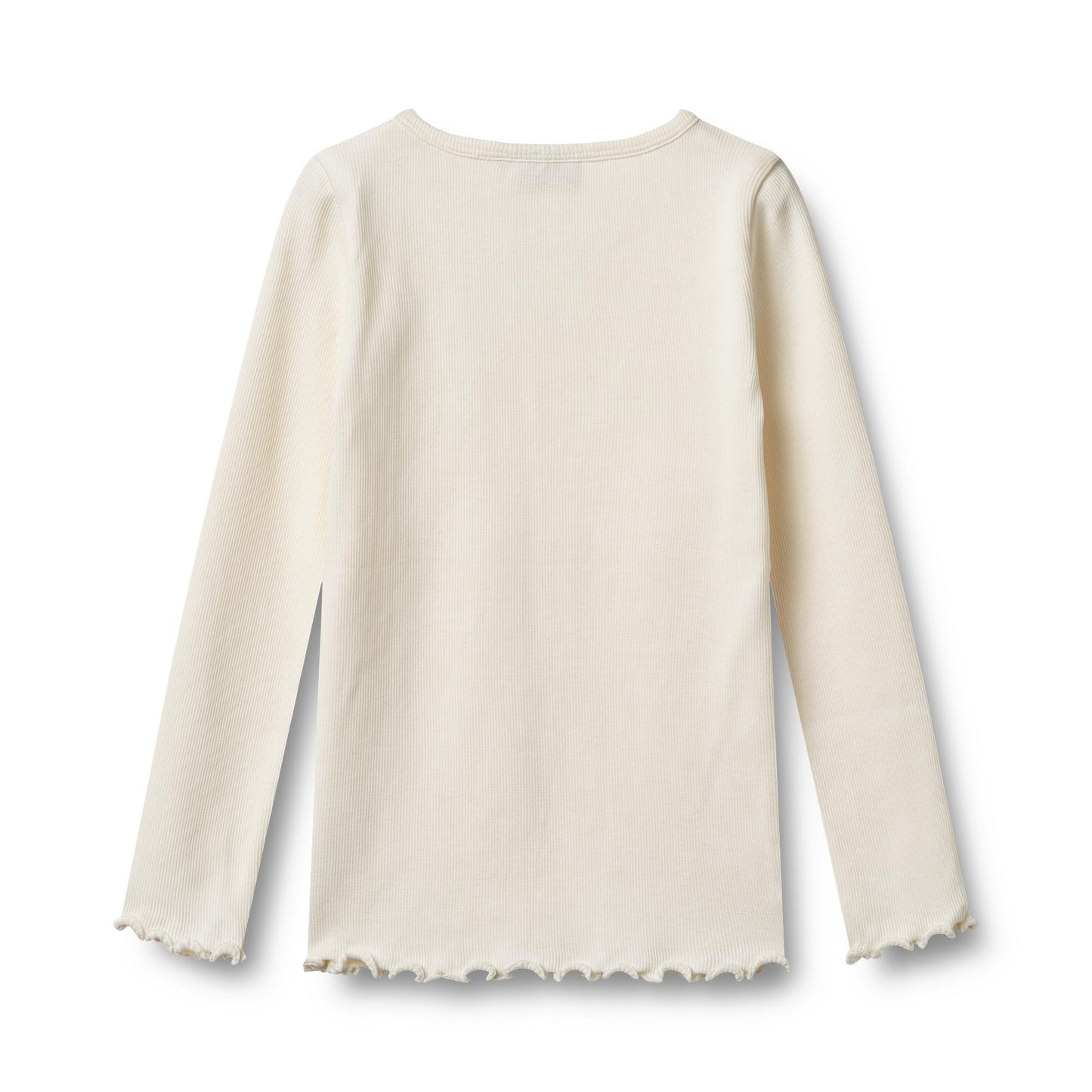 [Wheat]  2 Rib T-shirts L/S Ida -Rose Powder