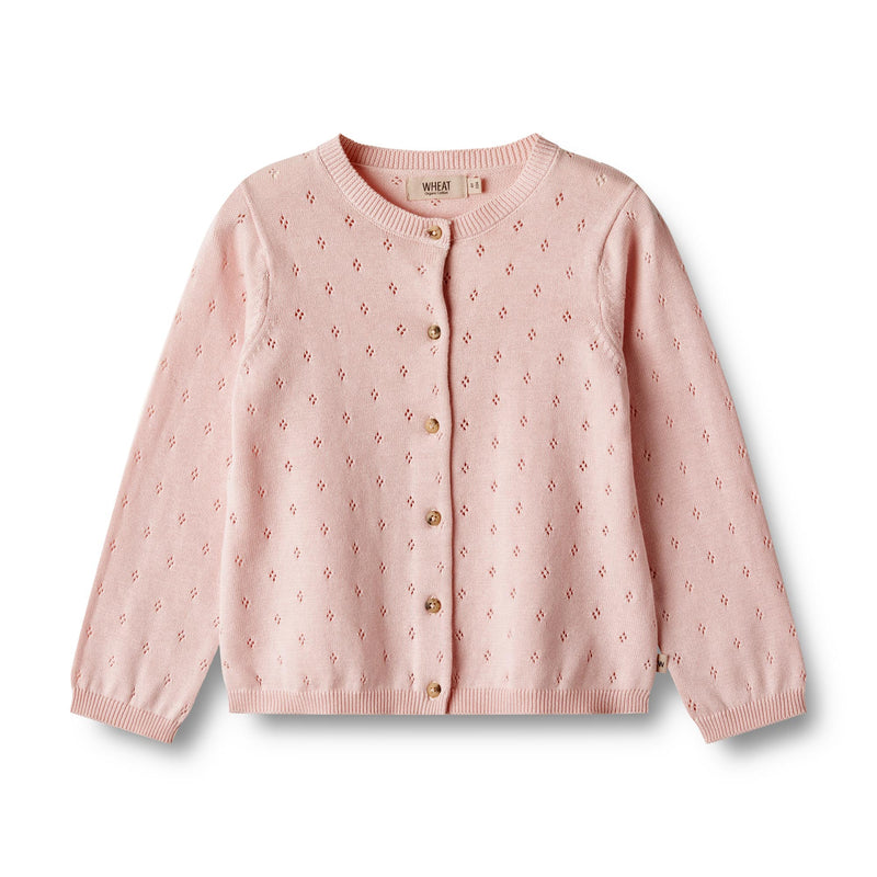 [Wheat] Knit Cardigan Maia - Rose Ballet