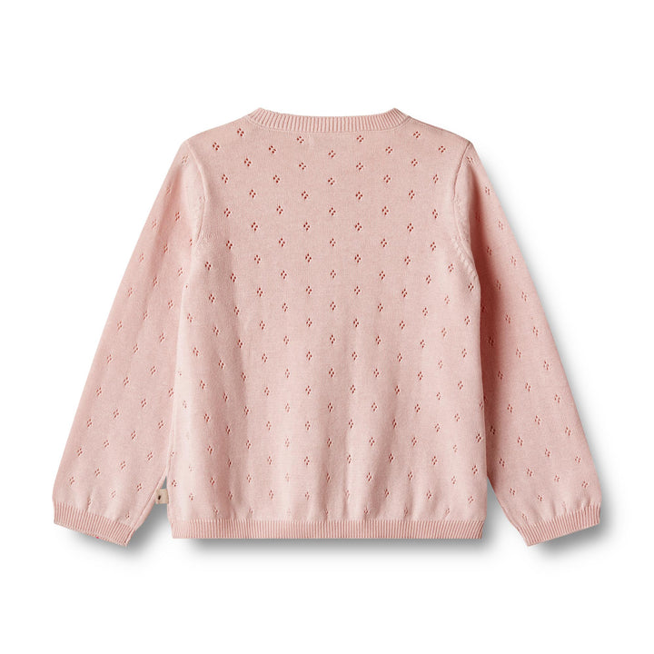 [Wheat] Knit Cardigan Maia - Rose Ballet