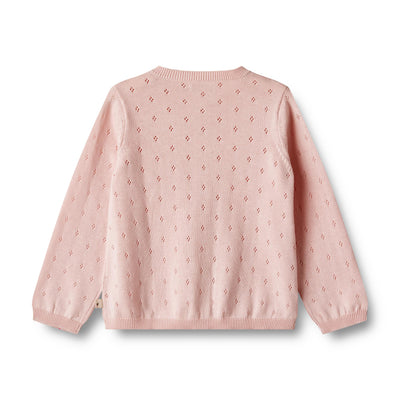 [Wheat] Knit Cardigan Maia - Rose Ballet