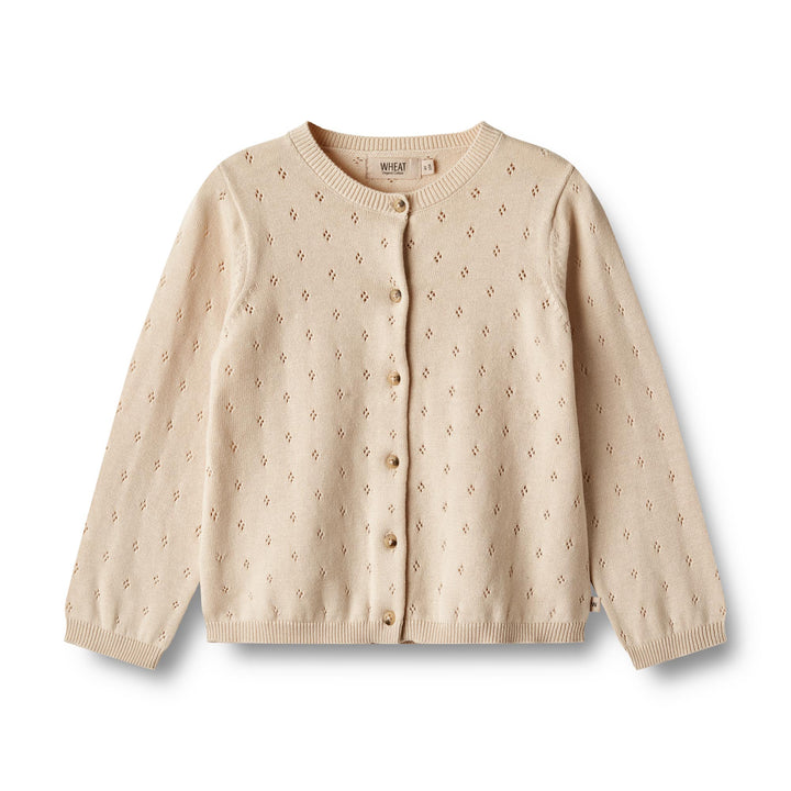 [Wheat] Knit Cardigan Maia - Sandshell