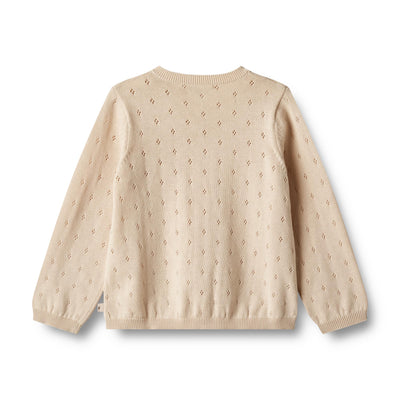 [Wheat] Knit Cardigan Maia - Sandshell