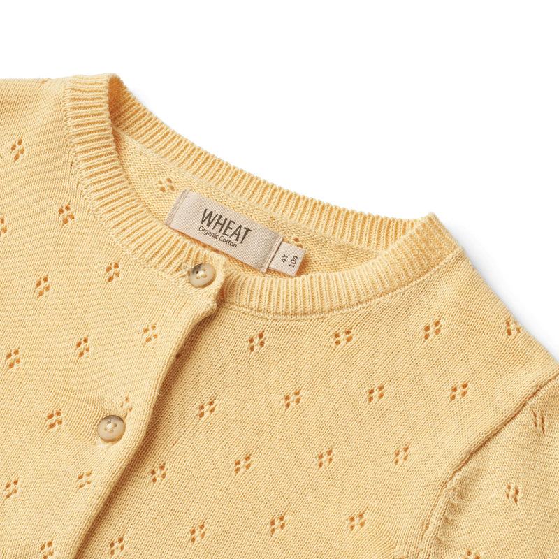 [Wheat] Knit Cardigan Maia - Pale Apricot