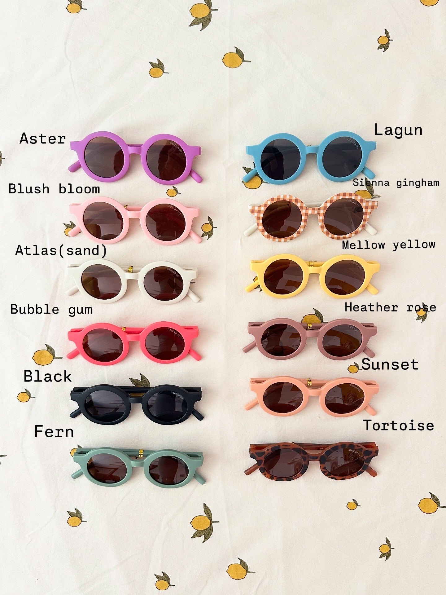 [Grech & Co.][1-8Y] Original Round Sunglasses - Blush Bloom
