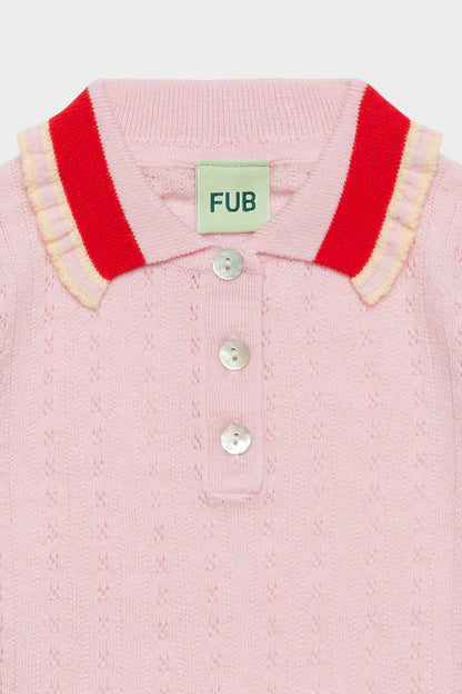 [Fub] Pointelle Polo - Rose Quartz