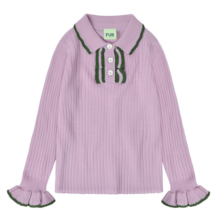 [Fub] Frill Polo - Iris