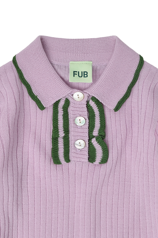 [Fub] Frill Polo - Iris