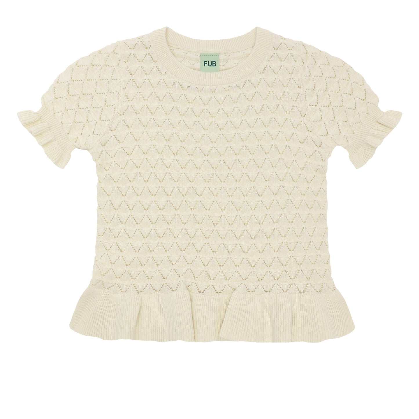 [Fub] Pointelle Tee - Ecru