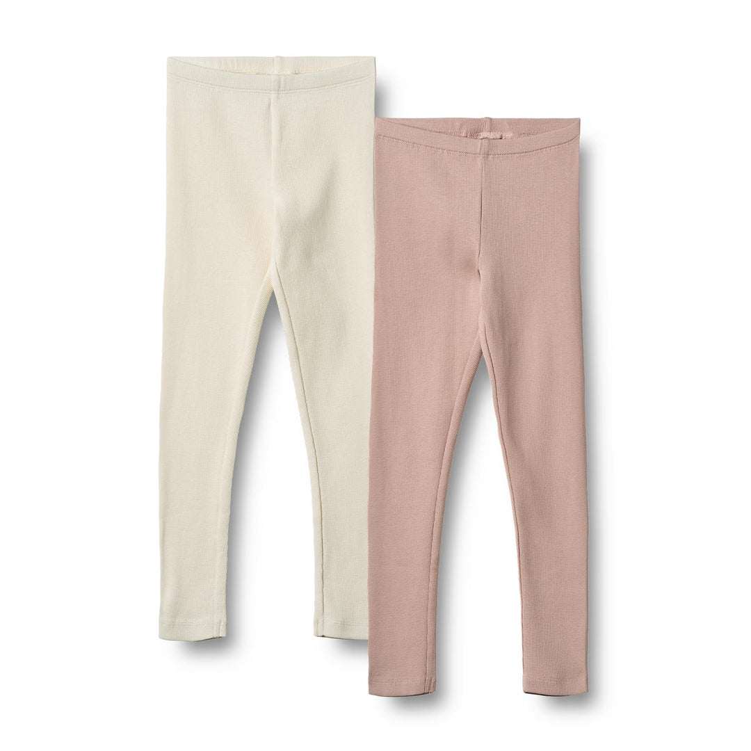 [Wheat] 2 Leggings Jules - Rose Powder