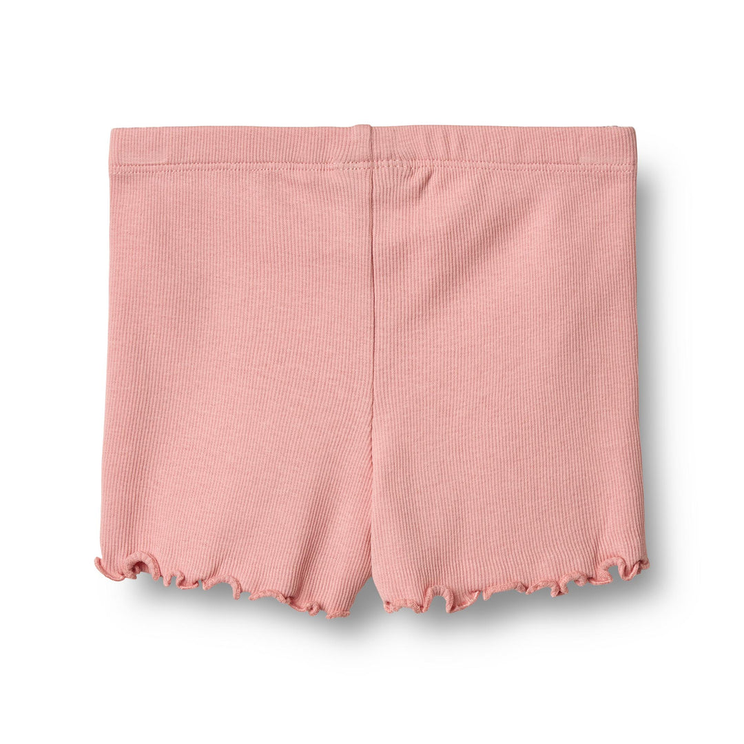 [Wheat] Rib Shorts Sine - Rose