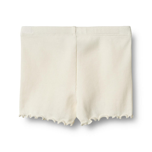 [Wheat] Rib Shorts Sine - Ivory