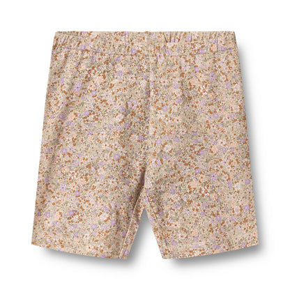 [Wheat] Bike Shorts Anne - Lilac Flower Meadow