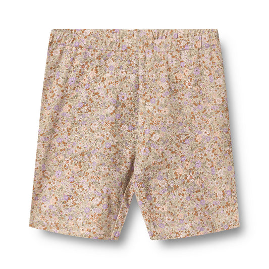 [Wheat] Bike Shorts Anne - Lilac Flower Meadow
