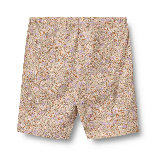 [Wheat] Bike Shorts Anne - Lilac Flower Meadow