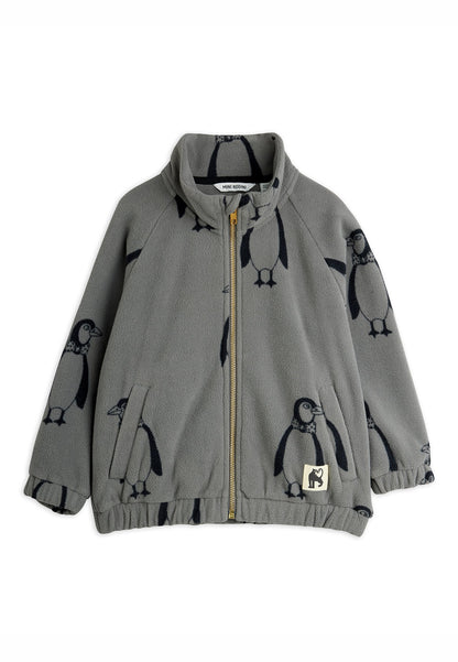 [Mini Rodini] Penguin Fleece Jacket- Grey