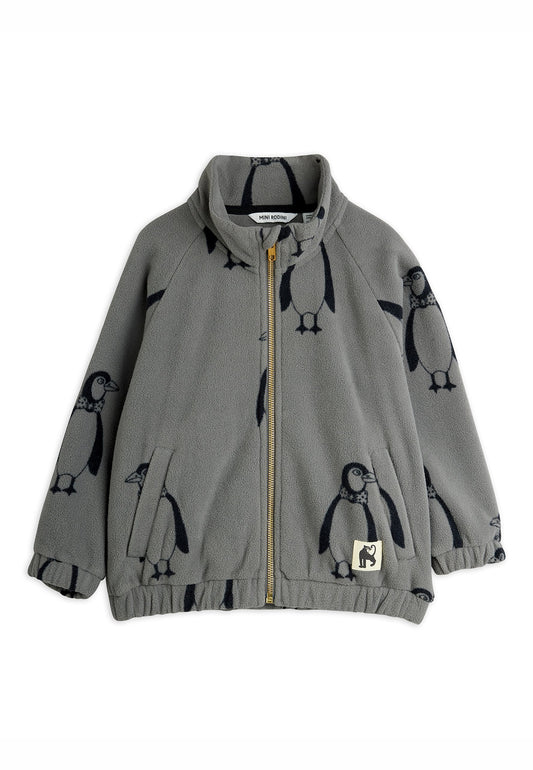 [Mini Rodini] Penguin Fleece Jacket- Grey