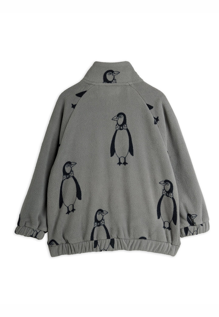 [Mini Rodini] Penguin Fleece Jacket- Grey