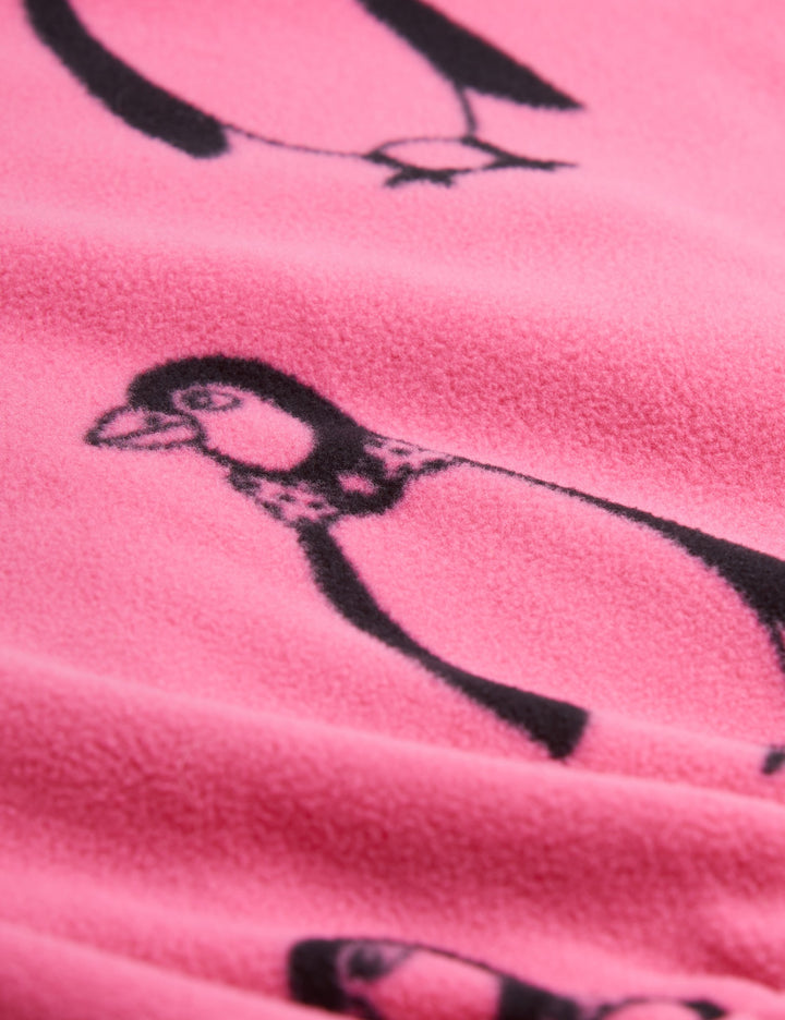 [Mini Rodini] Penguin Fleece Jacket- Pink