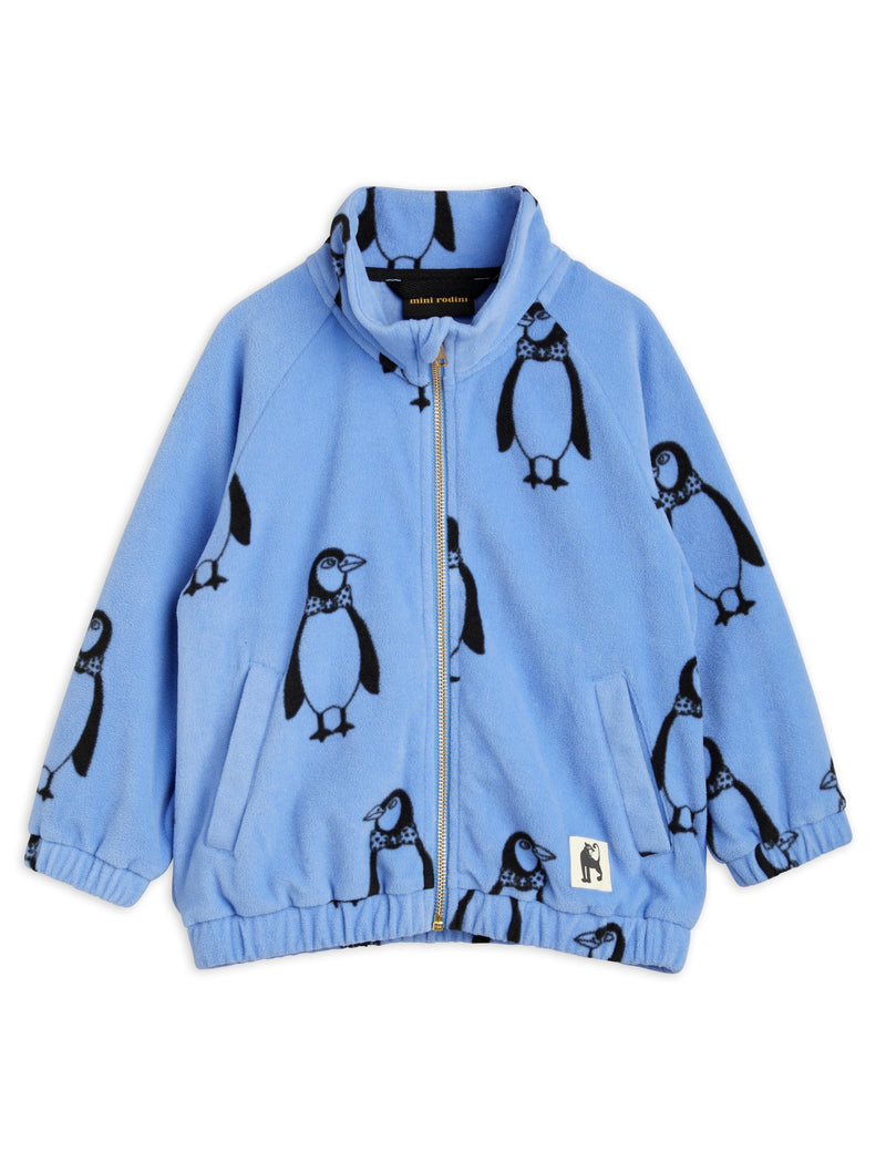 [Mini Rodini] Penguin Fleece Jacket- Blue