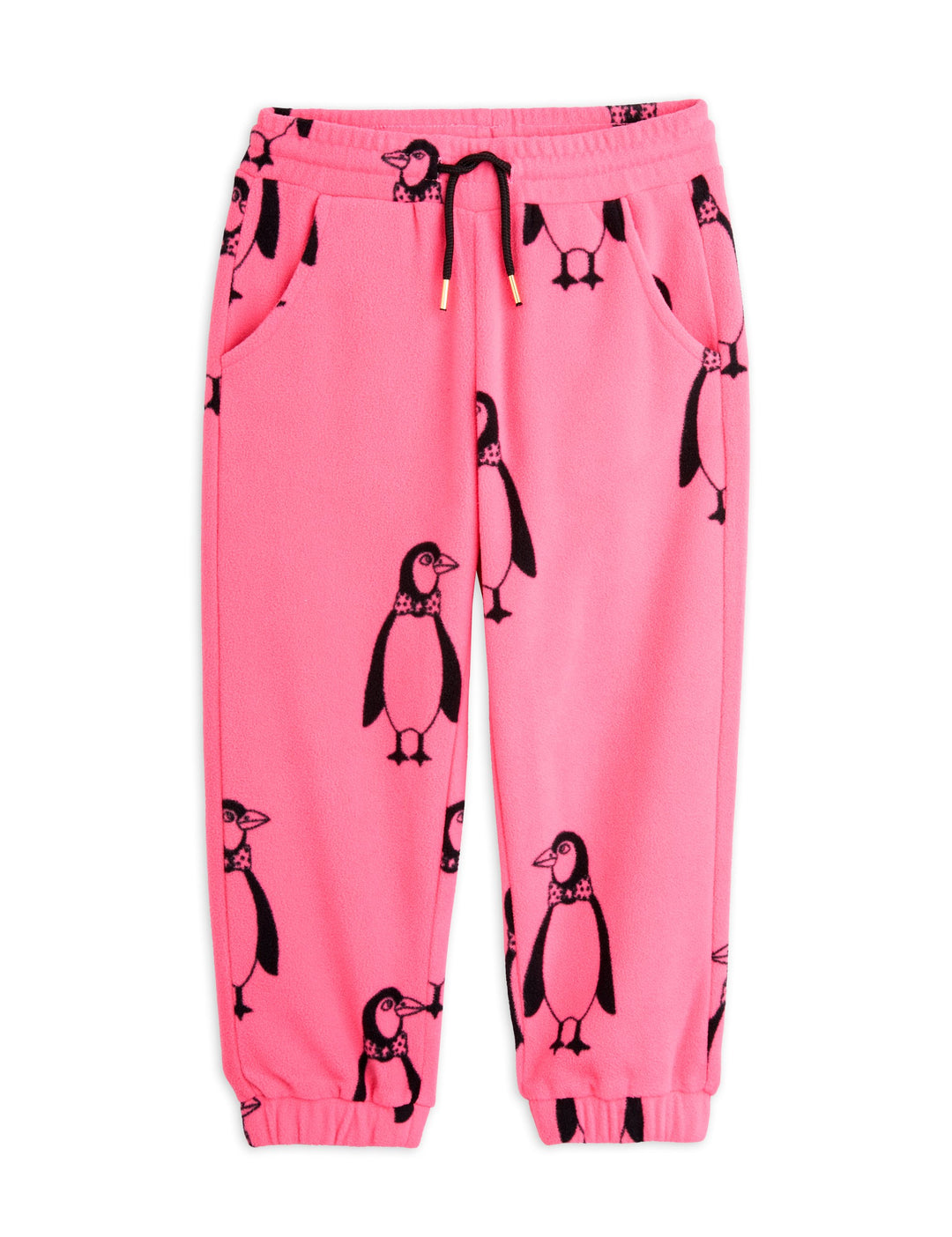 [Mini Rodini] Penguin Fleece Pants - Pink