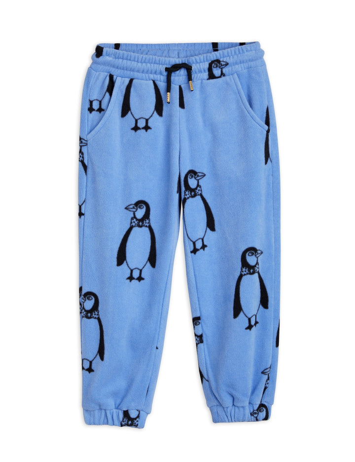 [Mini Rodini] Penguin Fleece Pants - Blue