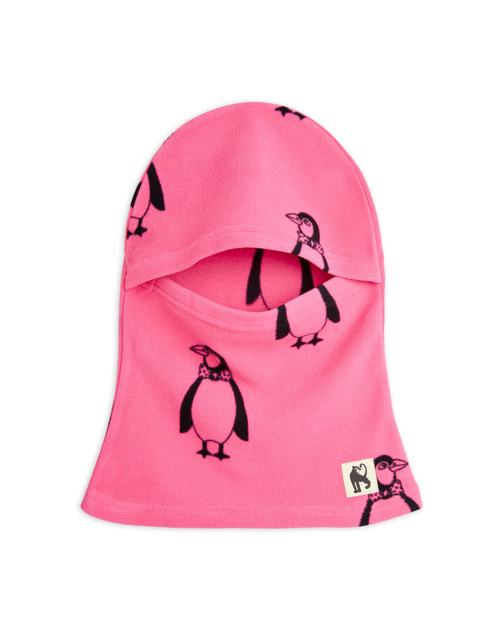 [Mini Rodini] Penguin fleece balaclava- Pink