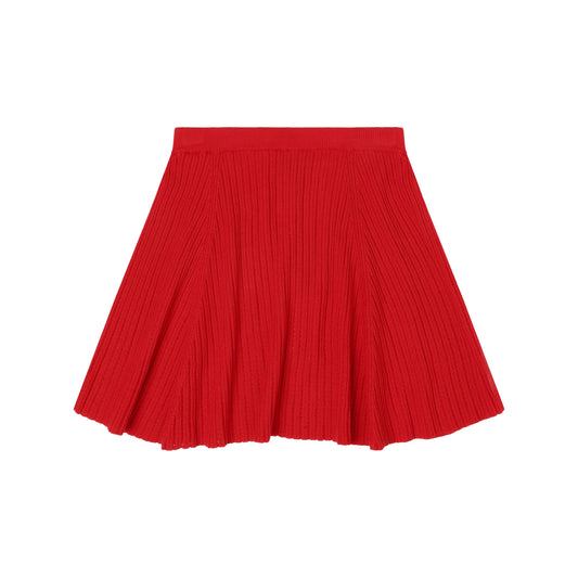 [Fub] Pointelle Skirt - Red
