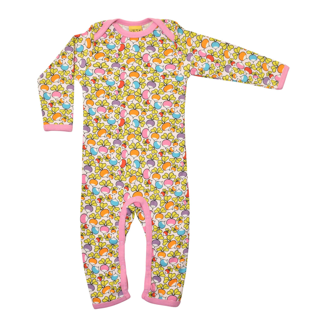 [DUNS Sweden] Long Sleeve Lap Neck Suit - Jumbled Radish Pink