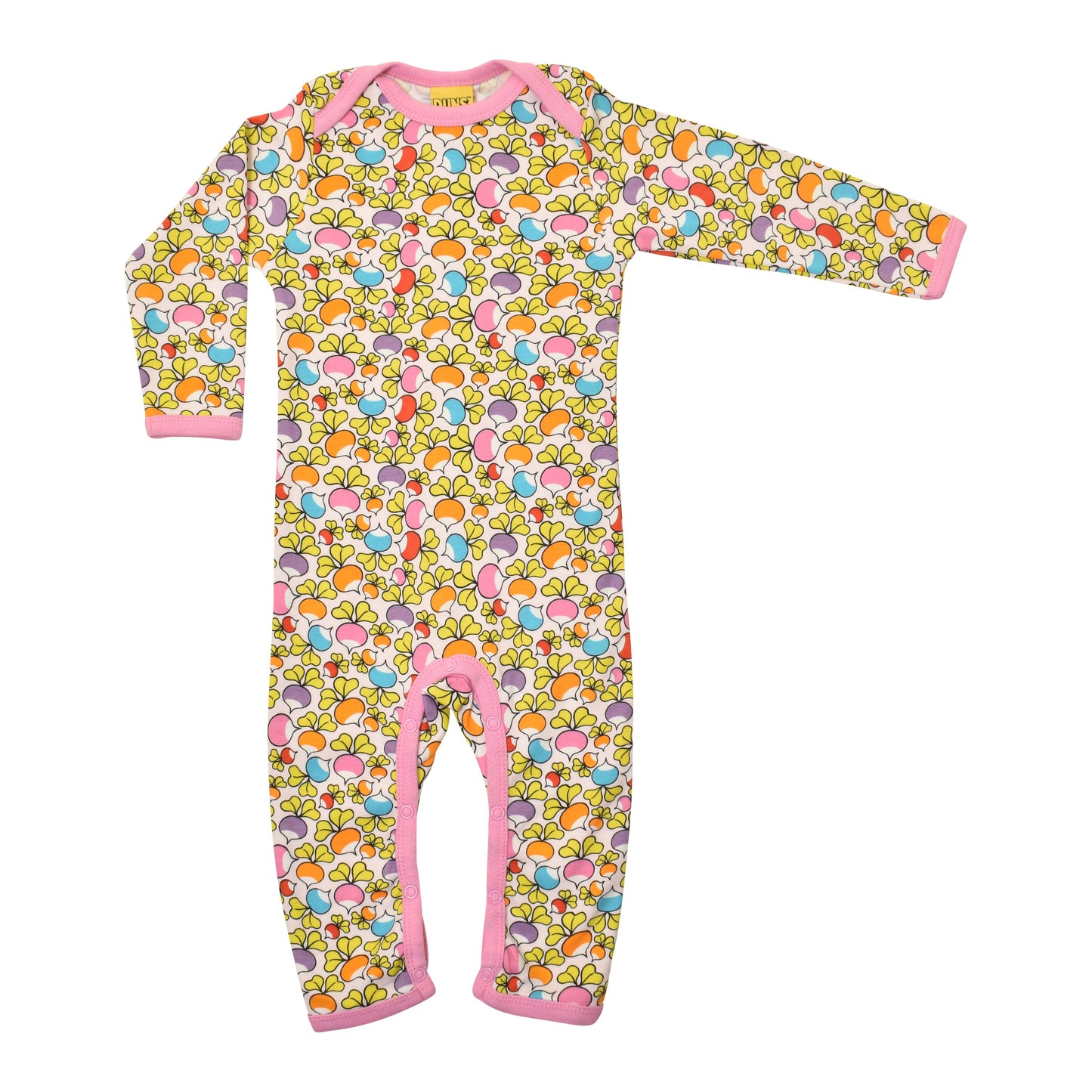 [DUNS Sweden] Long Sleeve Lap Neck Suit - Jumbled Radish Pink