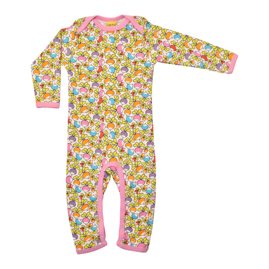 [DUNS Sweden] Long Sleeve Lap Neck Suit - Jumbled Radish Pink