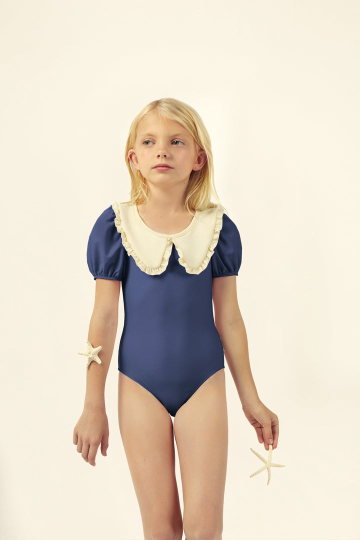 [Mipounet] Daniela Collared Swimsuit - Navy