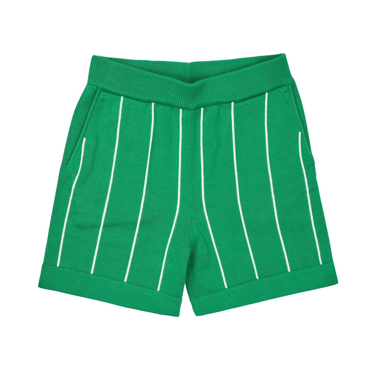 [FUB] Striped Shorts - Basil / Ecru