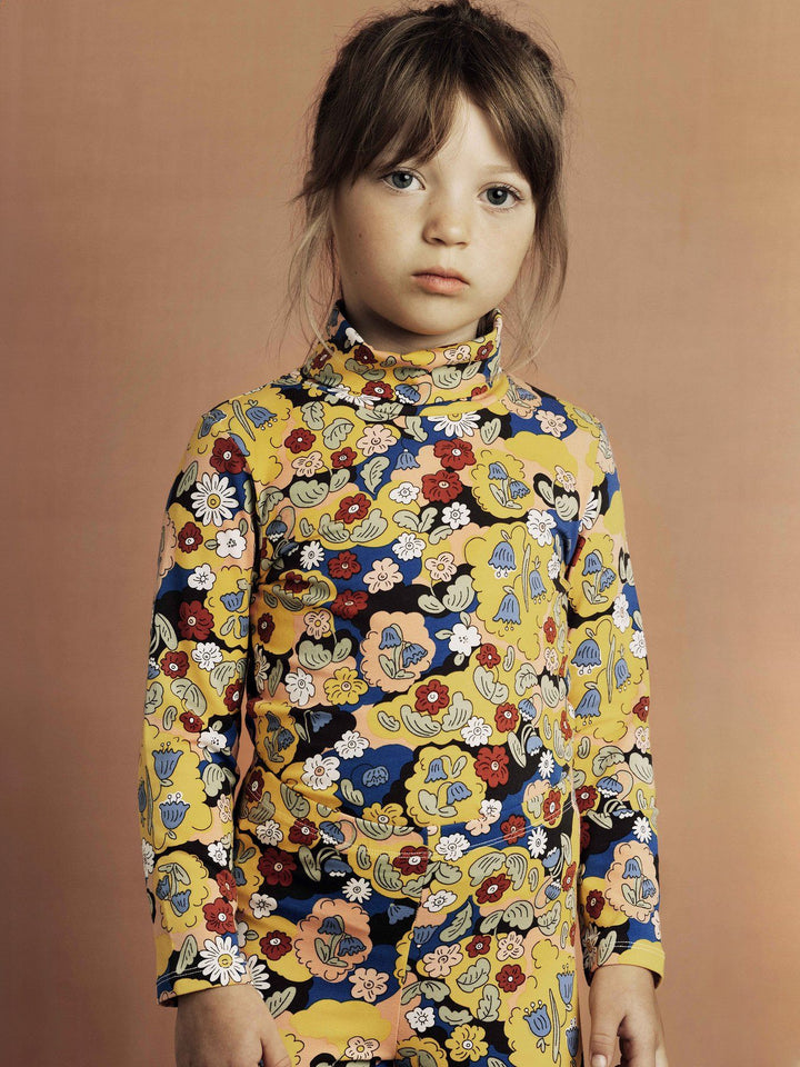 [Mini Rodini] Flowers Aop Turtleneck - Multi