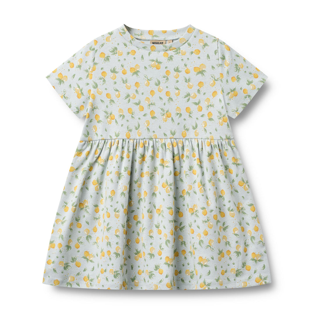 [Wheat] Jersey Dress Anna - Summer Blue Citrus