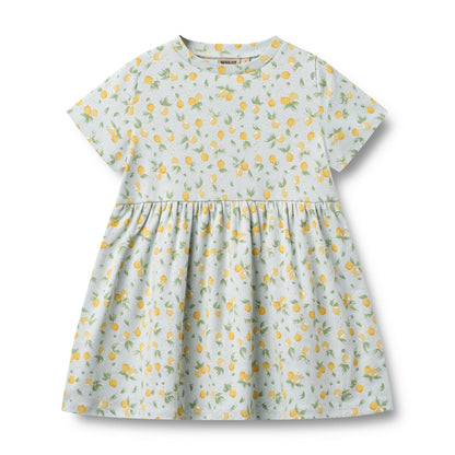 [Wheat] Jersey Dress Anna - Summer Blue Citrus