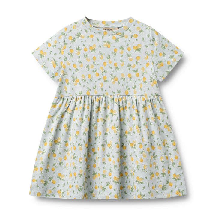 [Wheat] Jersey Dress Anna - Summer Blue Citrus