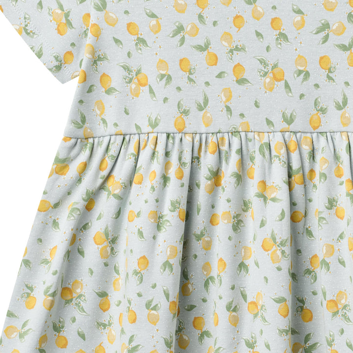 [Wheat] Jersey Dress Anna - Summer Blue Citrus