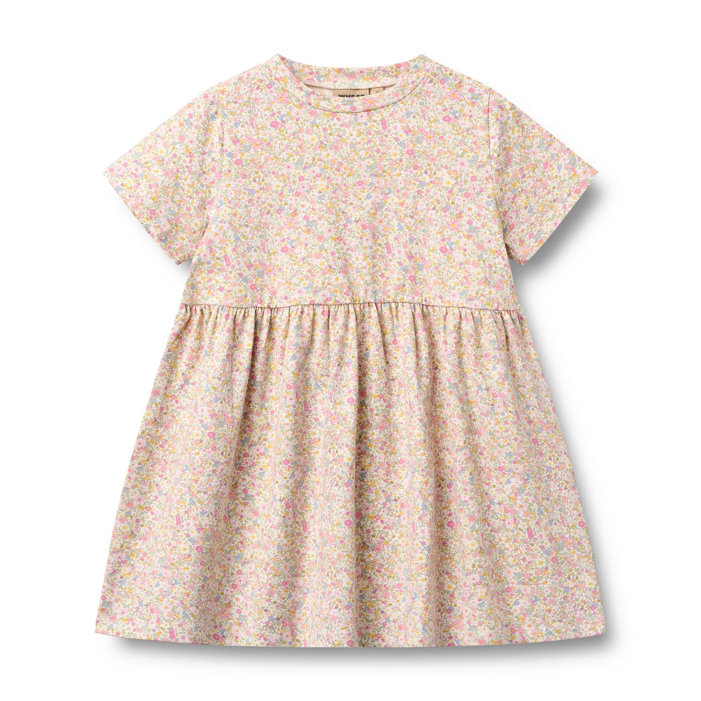[Wheat] Jersey Dress Anna - Blush Flower Meadow