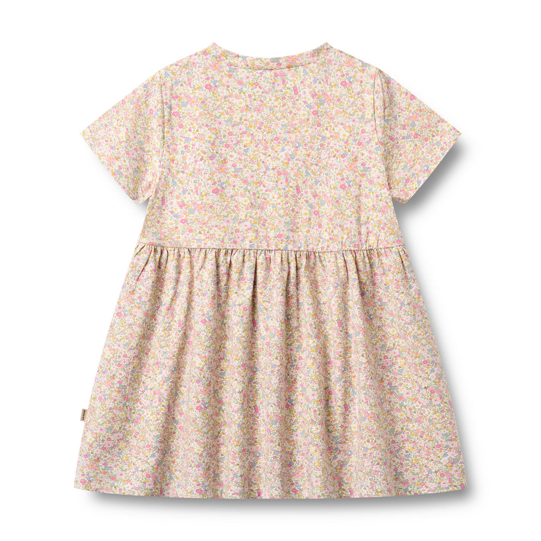 [Wheat] Jersey Dress Anna - Blush Flower Meadow