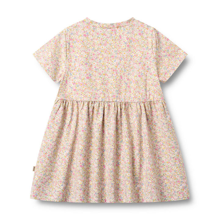 [Wheat] Jersey Dress Anna - Blush Flower Meadow