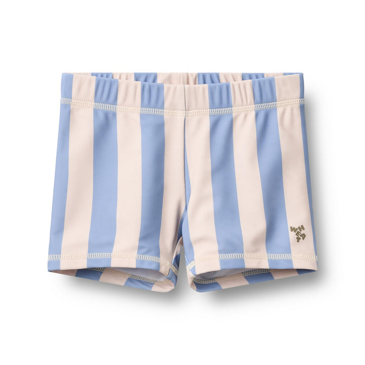 [Wheat]Swim Shorts Niki - Bold Blue Stripe