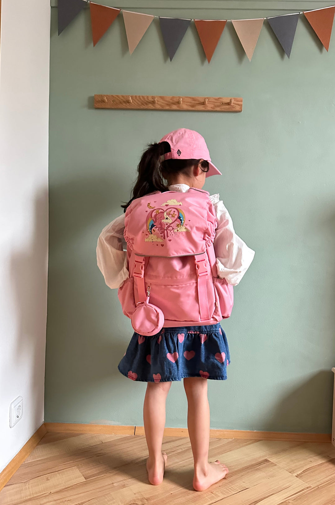 [Konges slojd] Clover School Bag - Peony