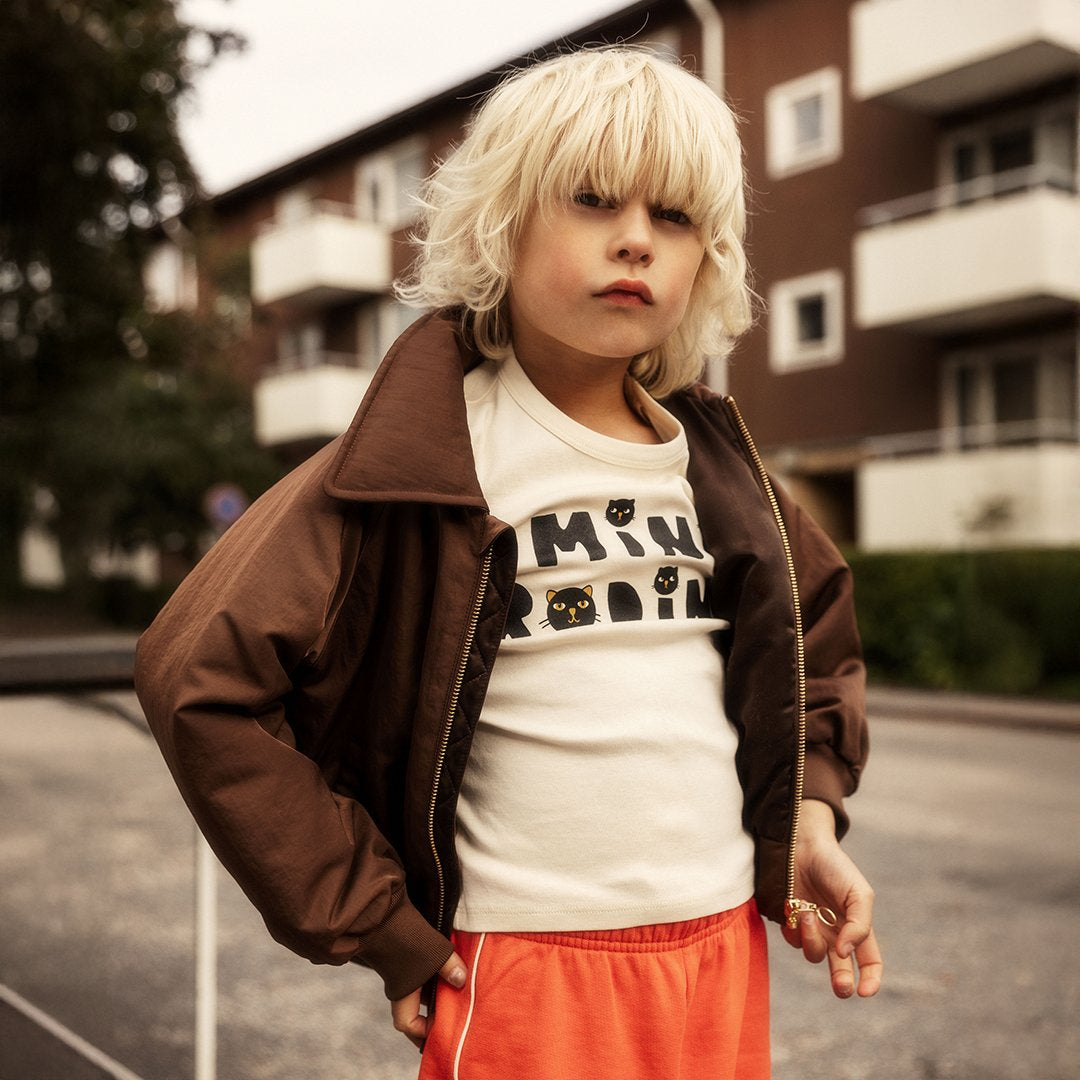 [Mini Rodini] Mini Rodini Cats T-shirt - Offwhite