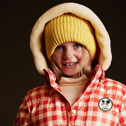 [Mini Rodini] Ritzratz Patch Gingham Aop Heavy Puffer - Red