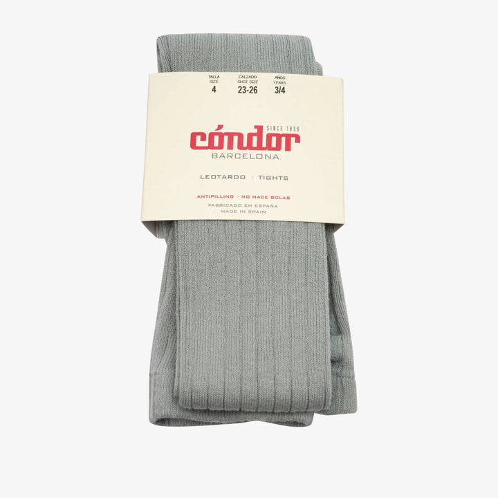 [Condor] Basic Rib Tights - [756 Dry Green]