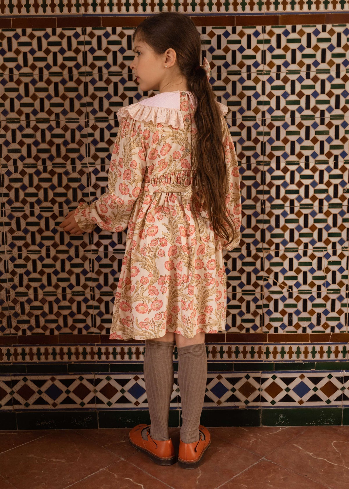 [Bachaa]Madeleine Dress-Promenade enchantée print