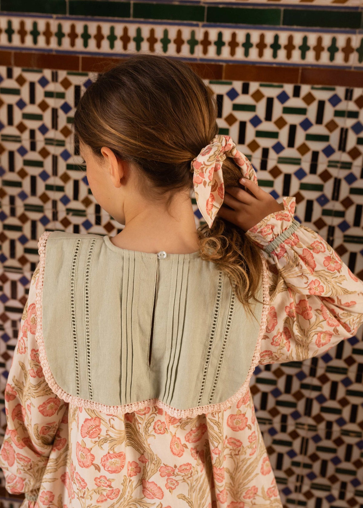 [Bachaa]Odette  Dress-Promenade enchantée print