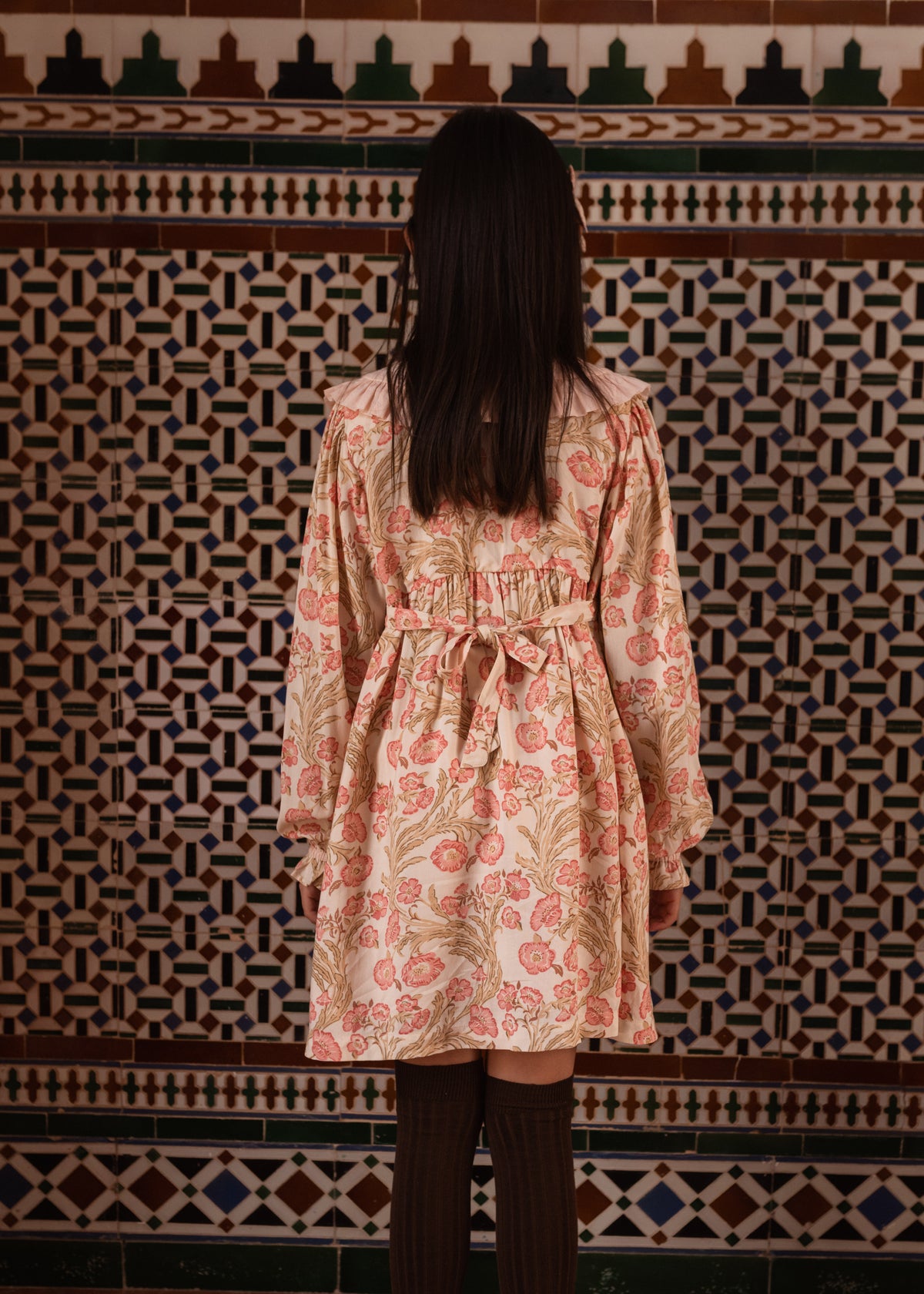 [Bachaa]Augustine Dress -Promenade enchantée print