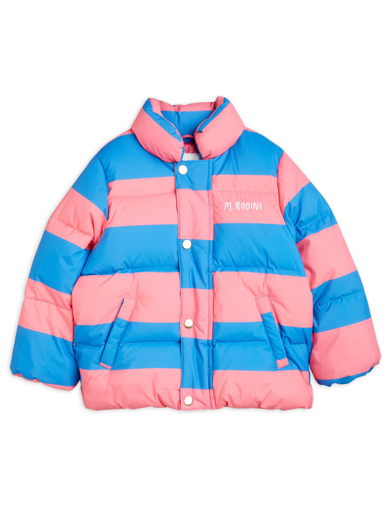 [Mini Rodini] Stripe Puffer Jacket Pink