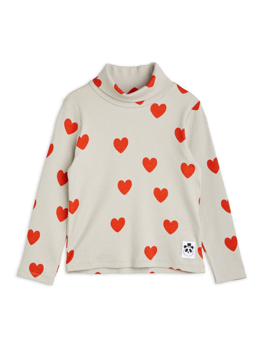 [Mini Rodini] Hearts Long Sleeve Turtleneck